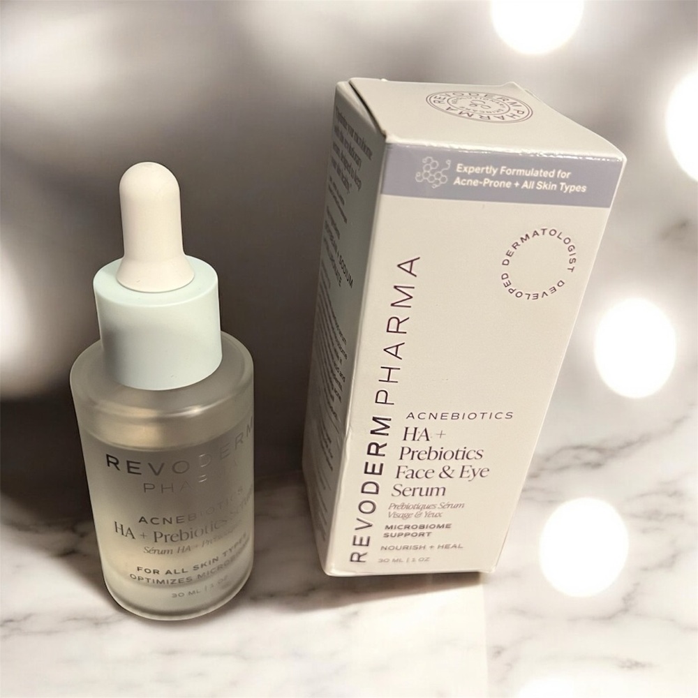 Revoderm Pharma Acnebiotics HA+ Prebiotics Face & Eye Serum NEW without Tags